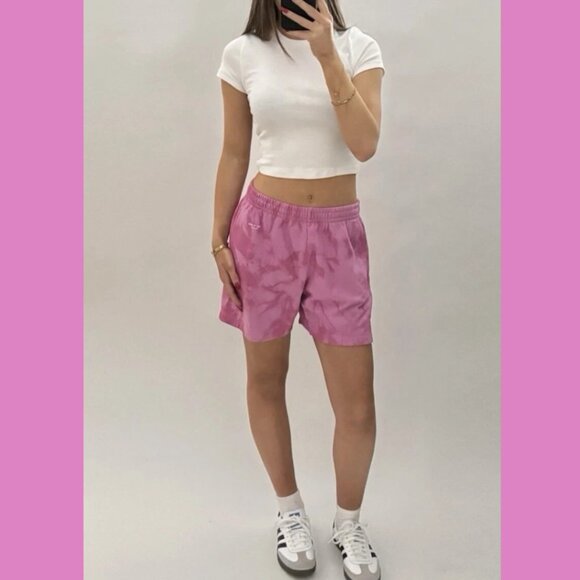 Rag & Bone Pink Tie Dye Sweat Shorts - Size M - Picture 13 of 13